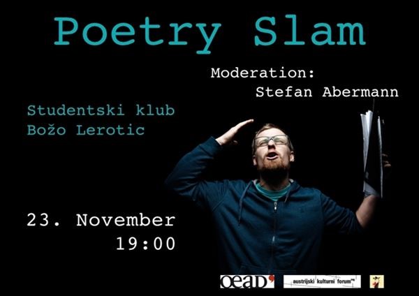   Pozivamo vas na Poetry Slam u Studentskom klubu Božo Lerotić